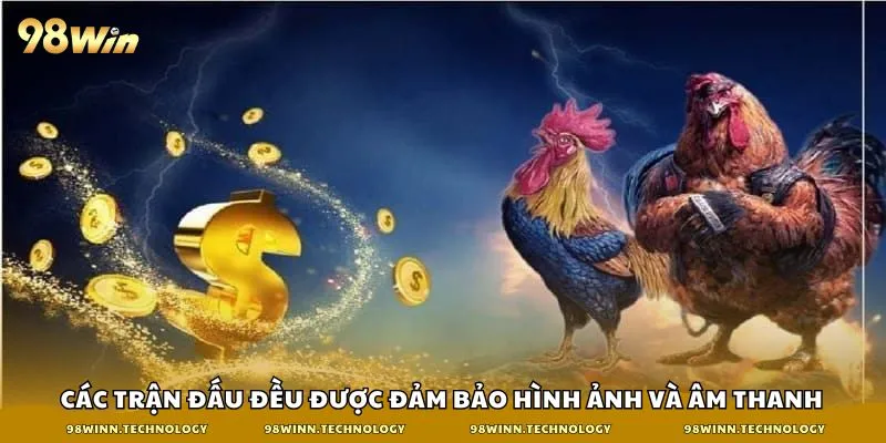 Các trận đấu đều được đảm bảo hình ảnh và âm thanh