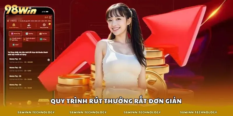 Quy trình rút thưởng rất đơn giản